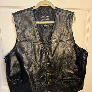 Navarre leather company Cowboy vest